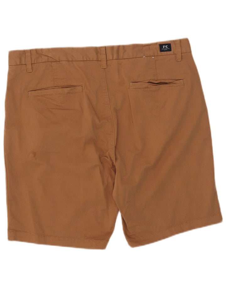 Pantaloni scurți chino pentru bărbați French Connection W36, bumbac maro mare