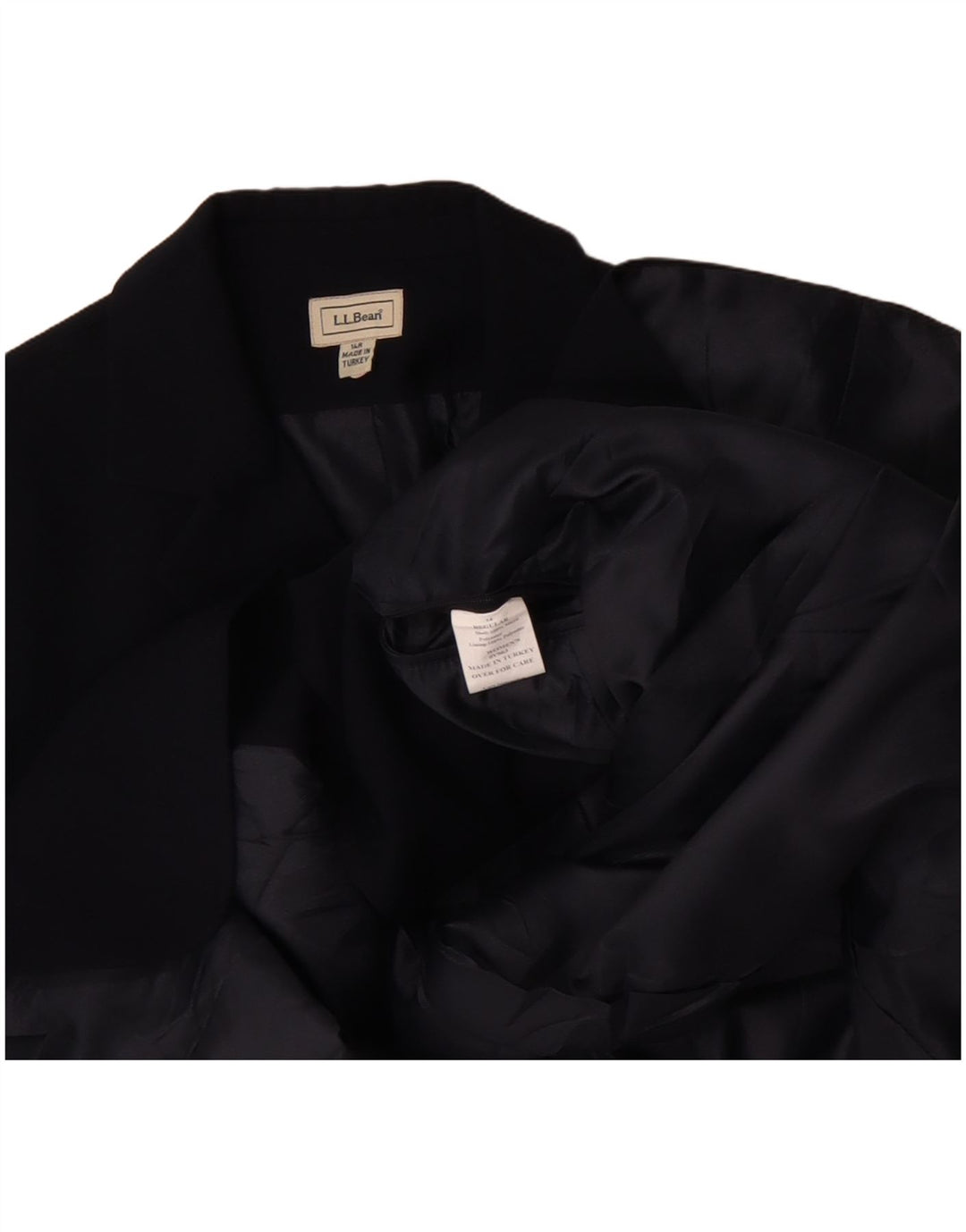 Jachetă blazer pentru femei L.L.Bean, cu ajustare normală, US 14 XL, poliester bleumarin