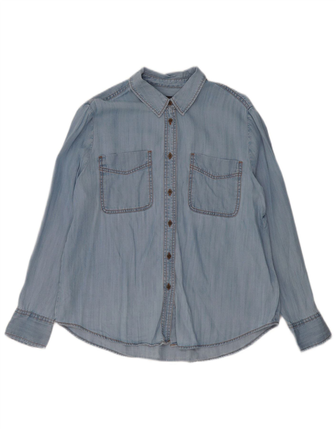 Cămașă din denim pentru femei MARKS & SPENCER UK 12 Medium Blue Lyocell