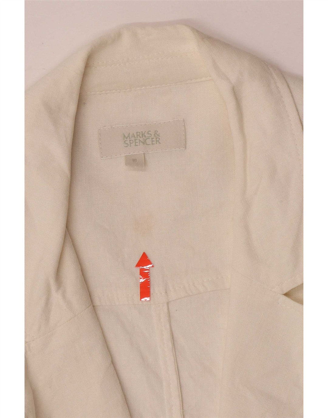 Jachetă pentru femei Marks & Spencer cu 1 buton, UK 18 XL, albă