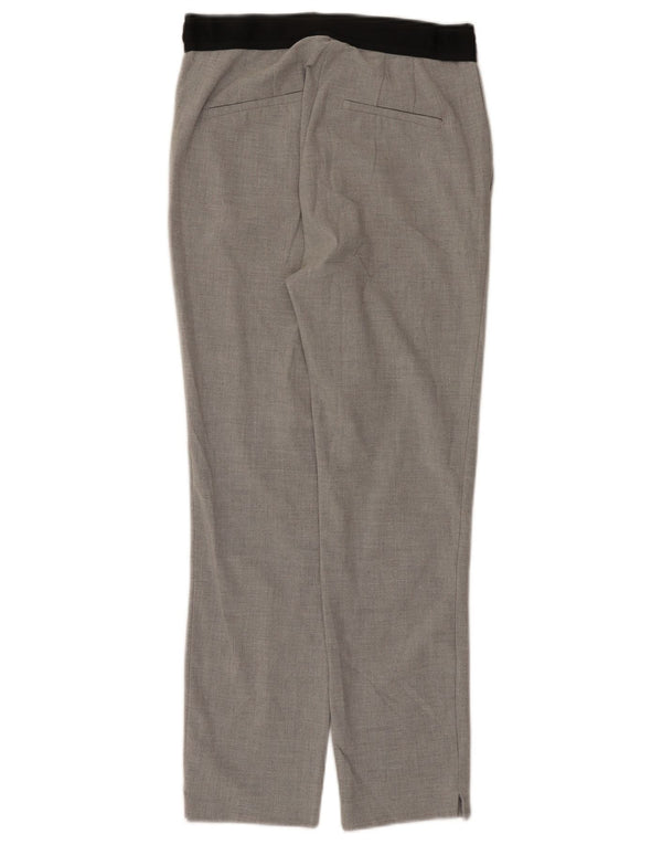 Pantaloni de costum slim pentru femei Zara Mici L26 L26 Gri Poliester color bloc