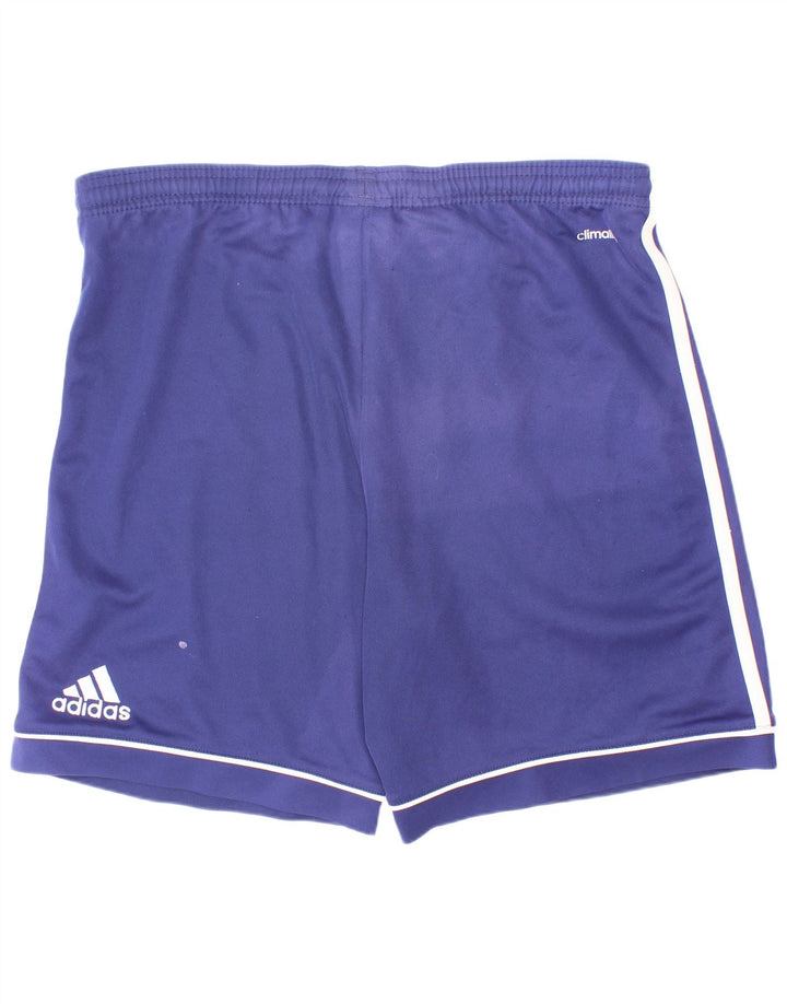 Pantaloni scurți sport Adidas Climalite pentru băieți 13-14 ani poliester albastru