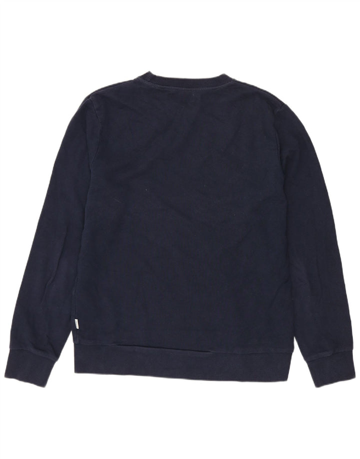 Pulover pentru bărbați Jack & Jones Pulover mediu din bumbac bleumarin