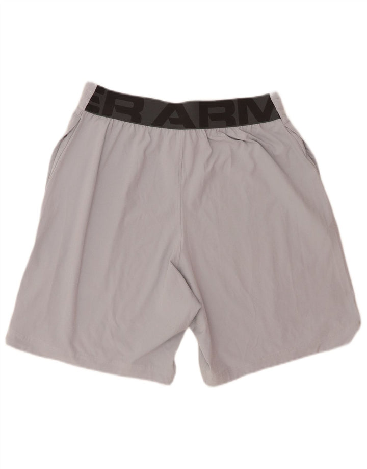 Pantaloni scurți sport grafic Under Armour pentru bărbați, gri mediu, poliester color bloc