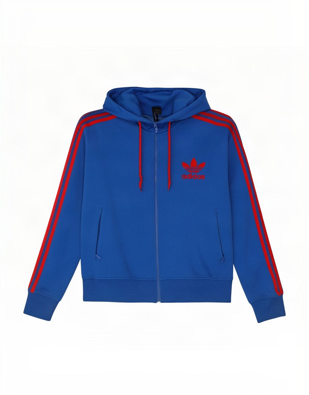 Pulover Adidas pentru bărbați, cu fermoar, mare, albastru