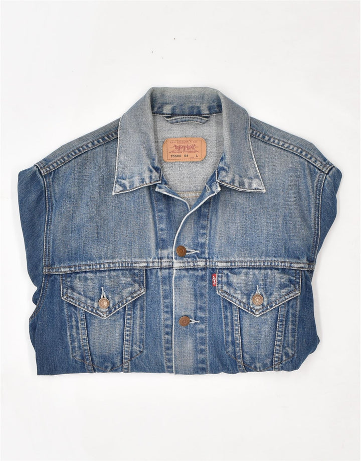 Jachetă de blugi pentru femei LEVI'S UK 14, mare, albastru, bumbac