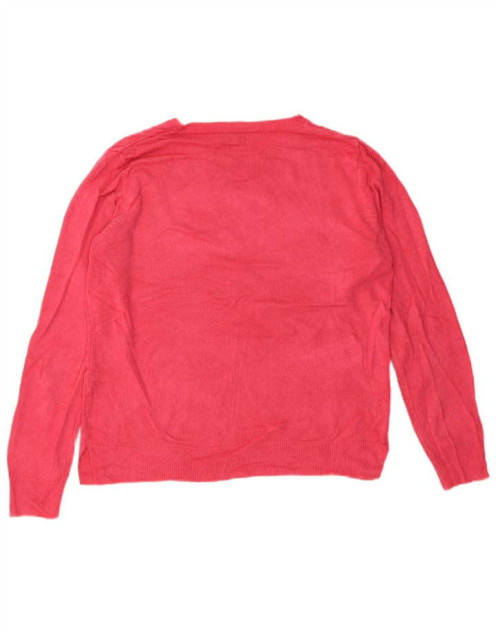 Pulover pentru femei Marks & Spencer cu decolteu triplu UK 14 Roz mediu acrilic