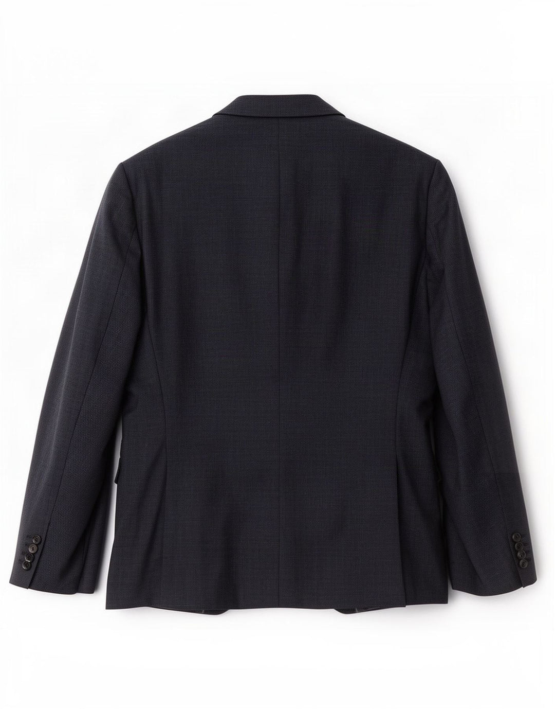 Blazer pentru bărbați Hugo Boss cu 2 nasturi UK 52 XL Lână cu carouri bleumarin