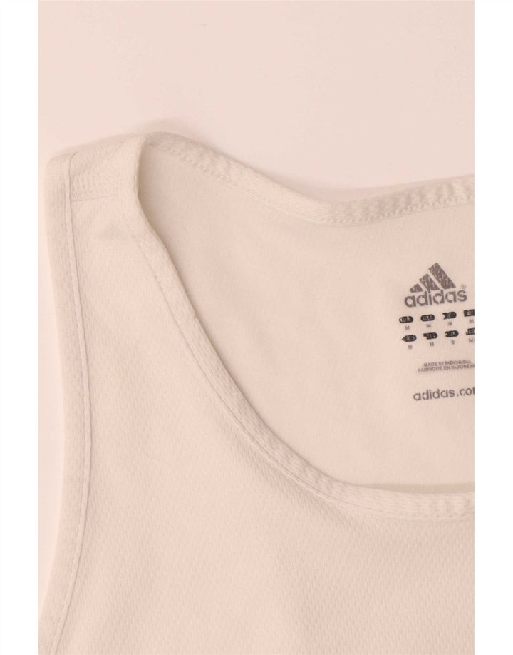 Adidas Climalite Vest Vest Top Mediu Alb Poliester