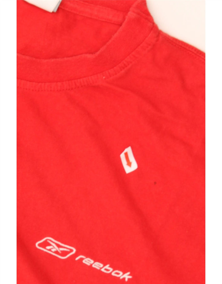 REEBOK Mens T-Shirt Top Large Red Cotton Vintage Reebok and Second-Hand Reebok from Messina Hembry 