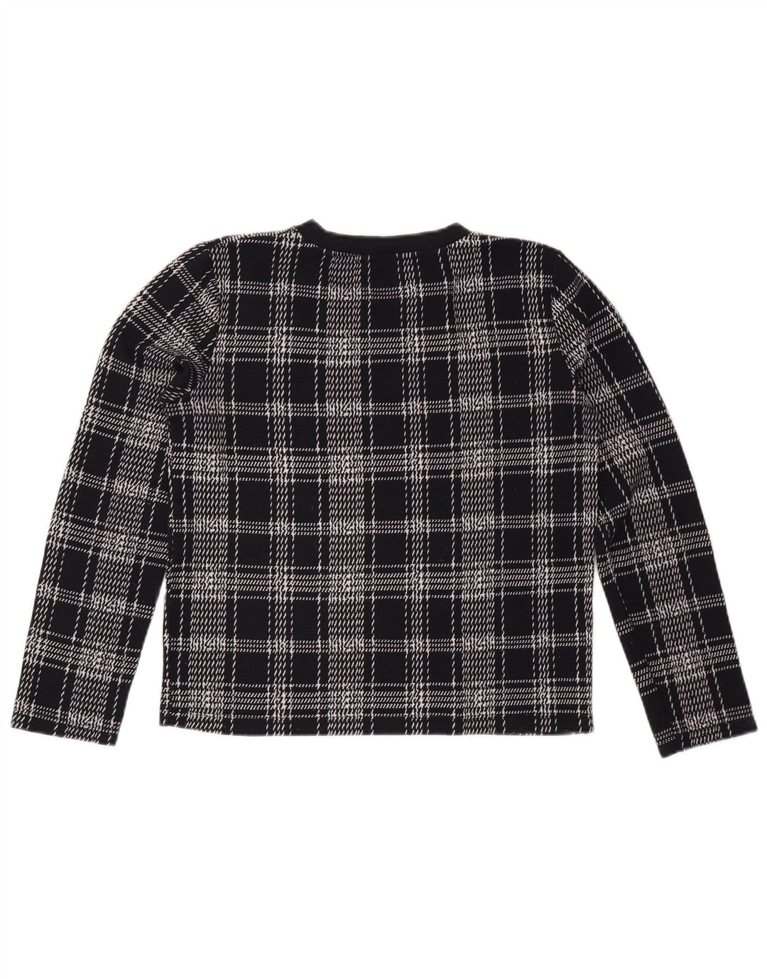 Pulover pentru femei ZARA UK 14 Medium Bleumarin Check