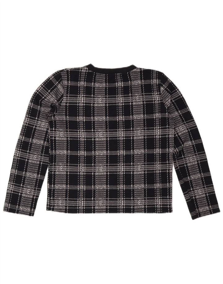 Pulover pentru femei ZARA UK 14 Medium Bleumarin Check