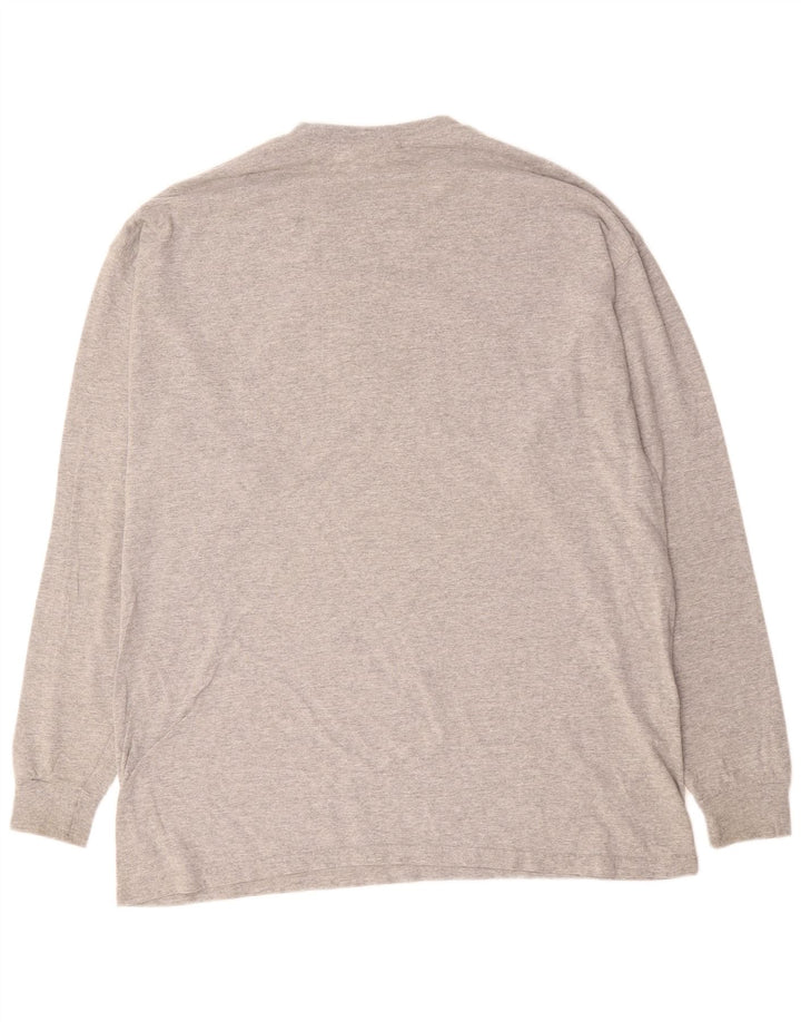 Top grafic PUMA cu mânecă lungă XL bumbac gri