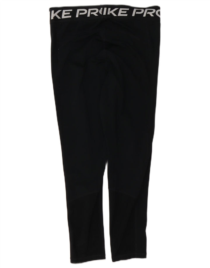 Leggings NIKE Dri Fit Graphic pentru femei UK 12 Poliester mediu negru