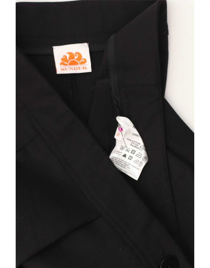 Pantaloni cargo drepti Sundek pentru femei L30 L26 bumbac negru