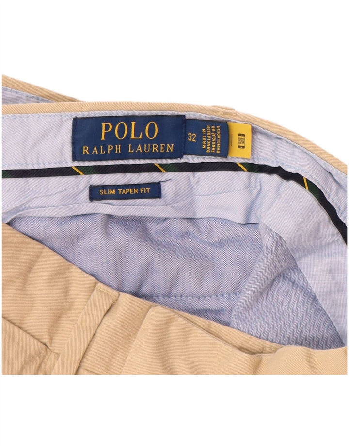 POLO RALPH LAUREN Pantaloni chino conici pentru bărbați, L32 L31, bej, bumbac