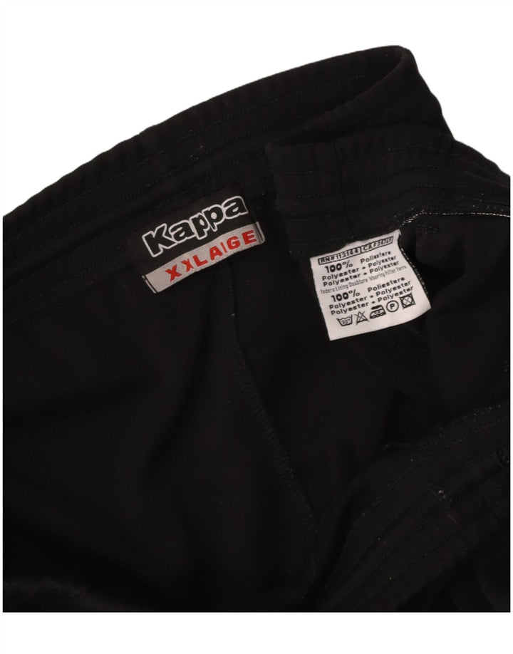 KAPPA Womens Sport Shorts UK 20 2XL  Black Polyester