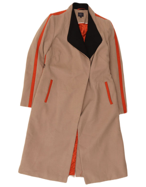 Pardesiu deschis pentru femei Marks & Spencer UK 8 mic, bej, poliester color bloc