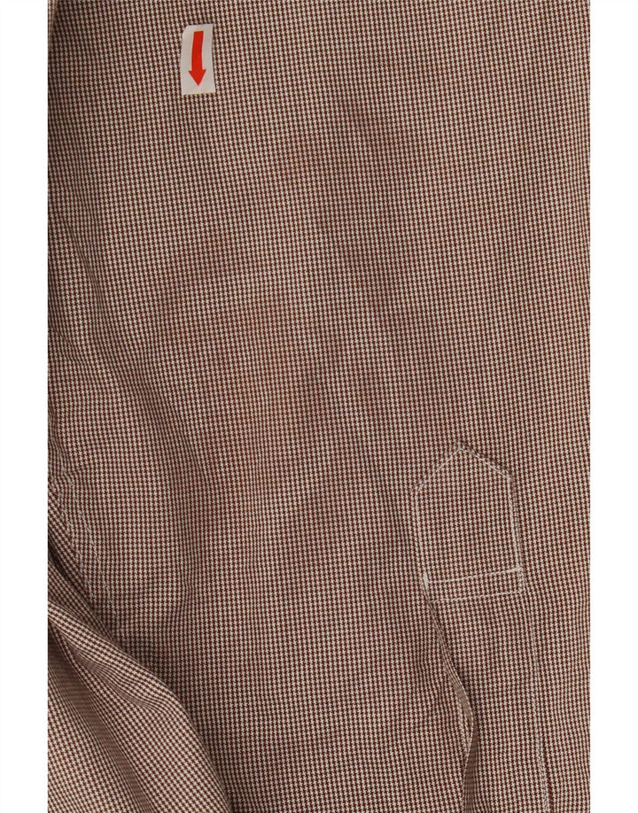 Cămașă BROOKS BROTHERS pentru bărbați Mărimea 16 1/2 Mare Maro Houndstooth