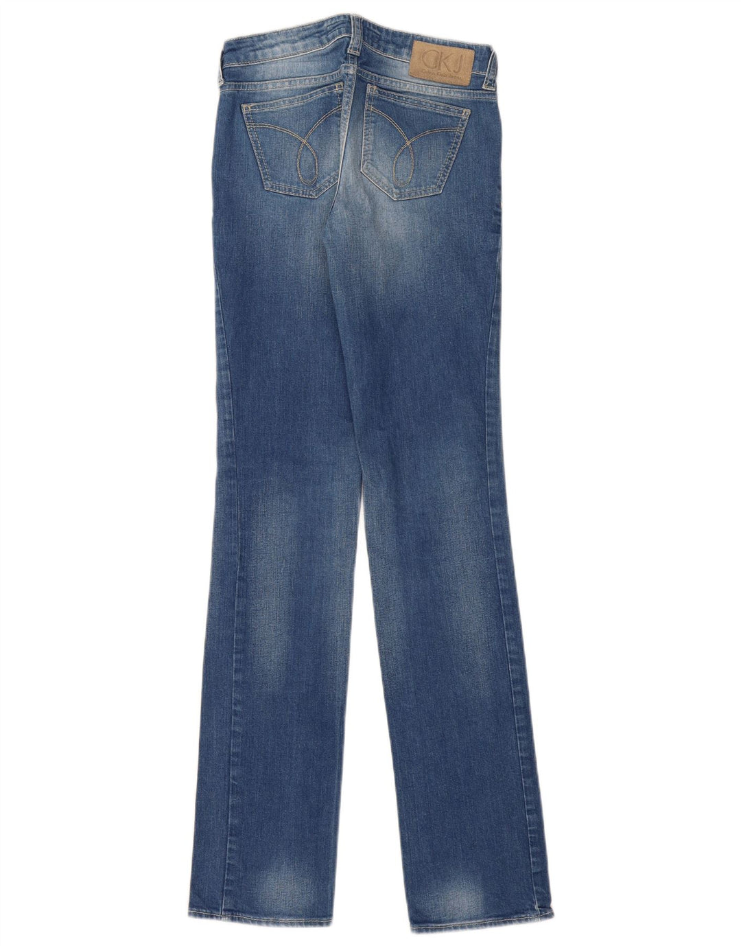 Blugi drepti pentru femei CALVIN KLEIN W25 L33 Albastru