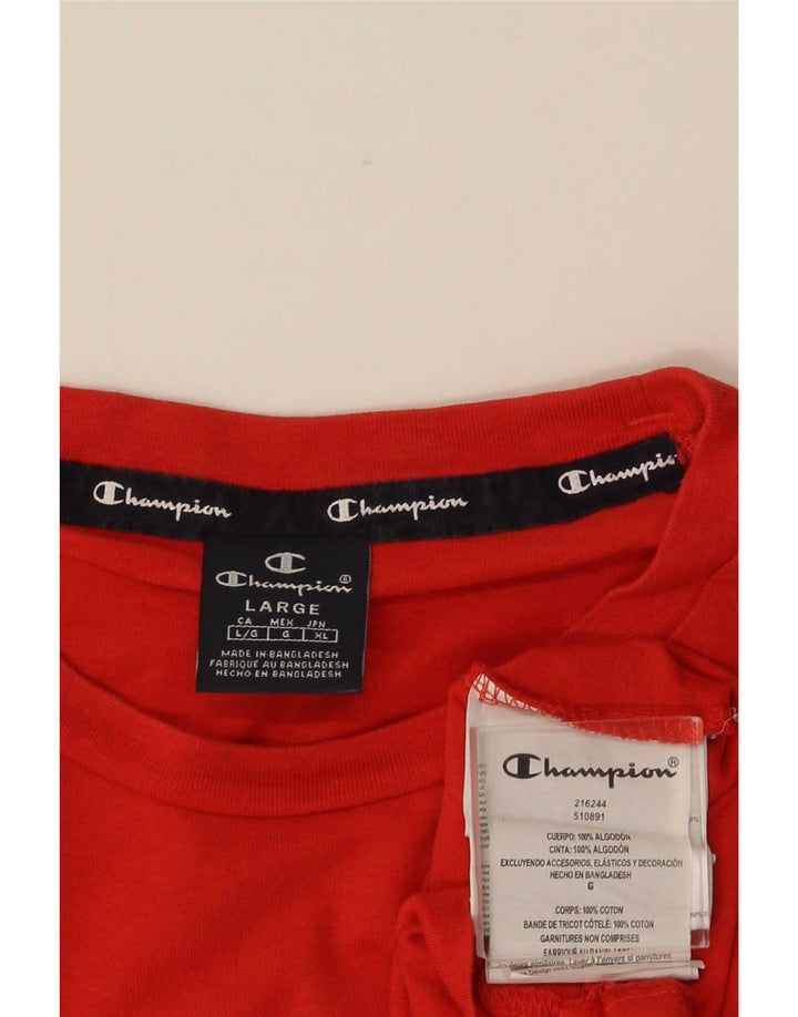 Tricou grafic pentru bărbați Champion Top mare din bumbac roșu