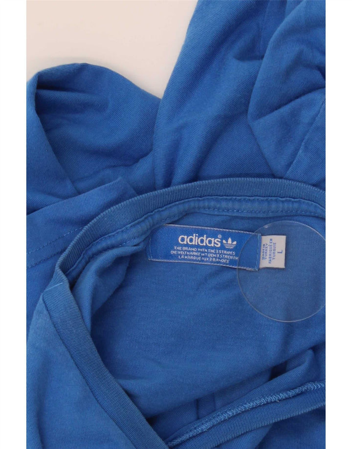 Tricou grafic pentru bărbați Adidas Top mare albastru