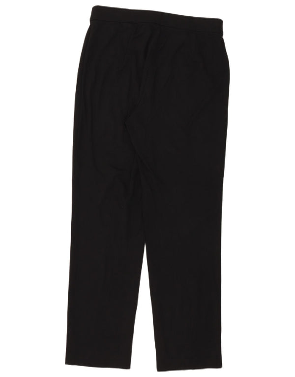 Pantaloni casual drepti pentru femei Marks & Spencer UK 14 Large W33 L31 Negru