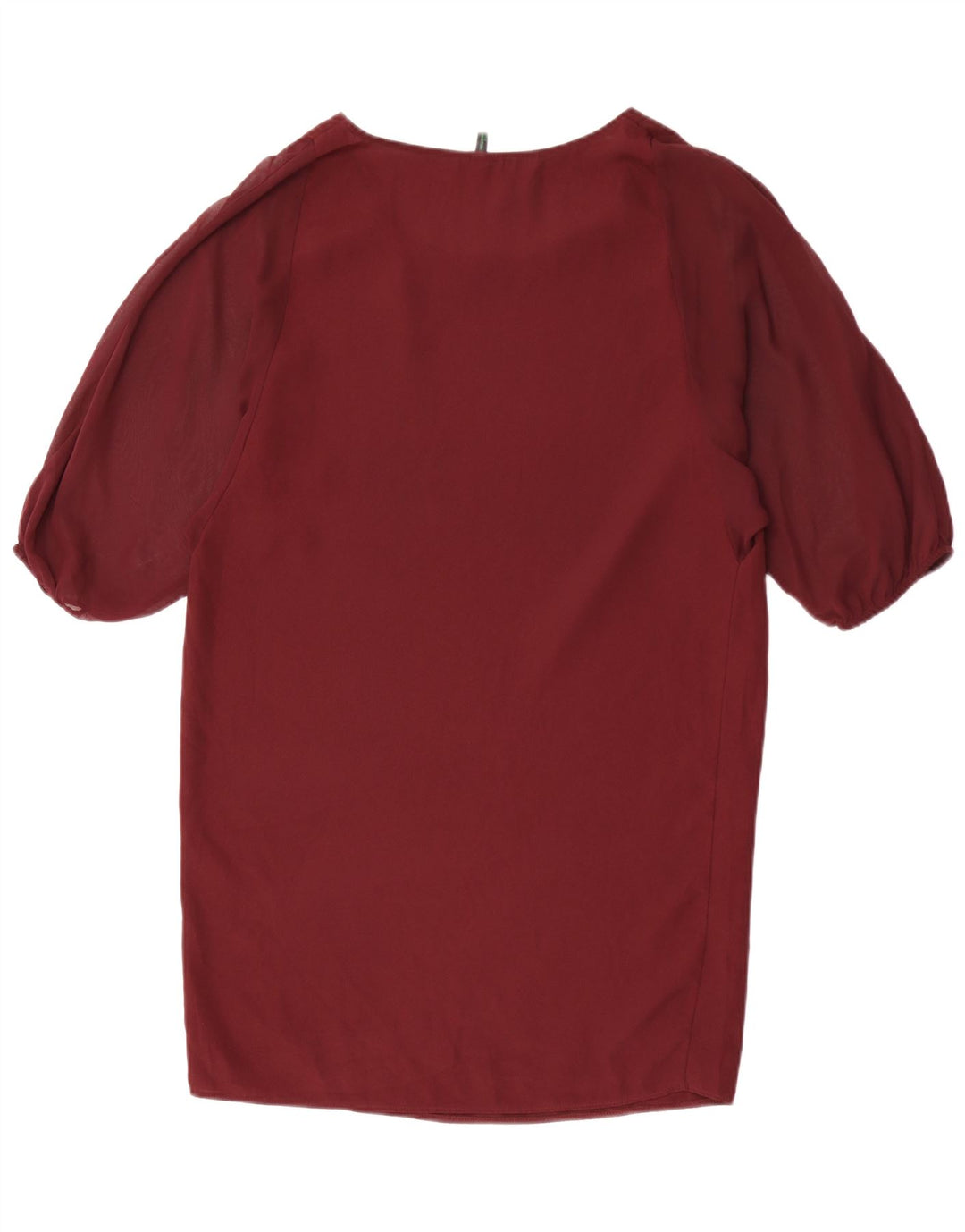 Rochie oversize pentru femei Benetton UK 10 Poliester Burgundy mic