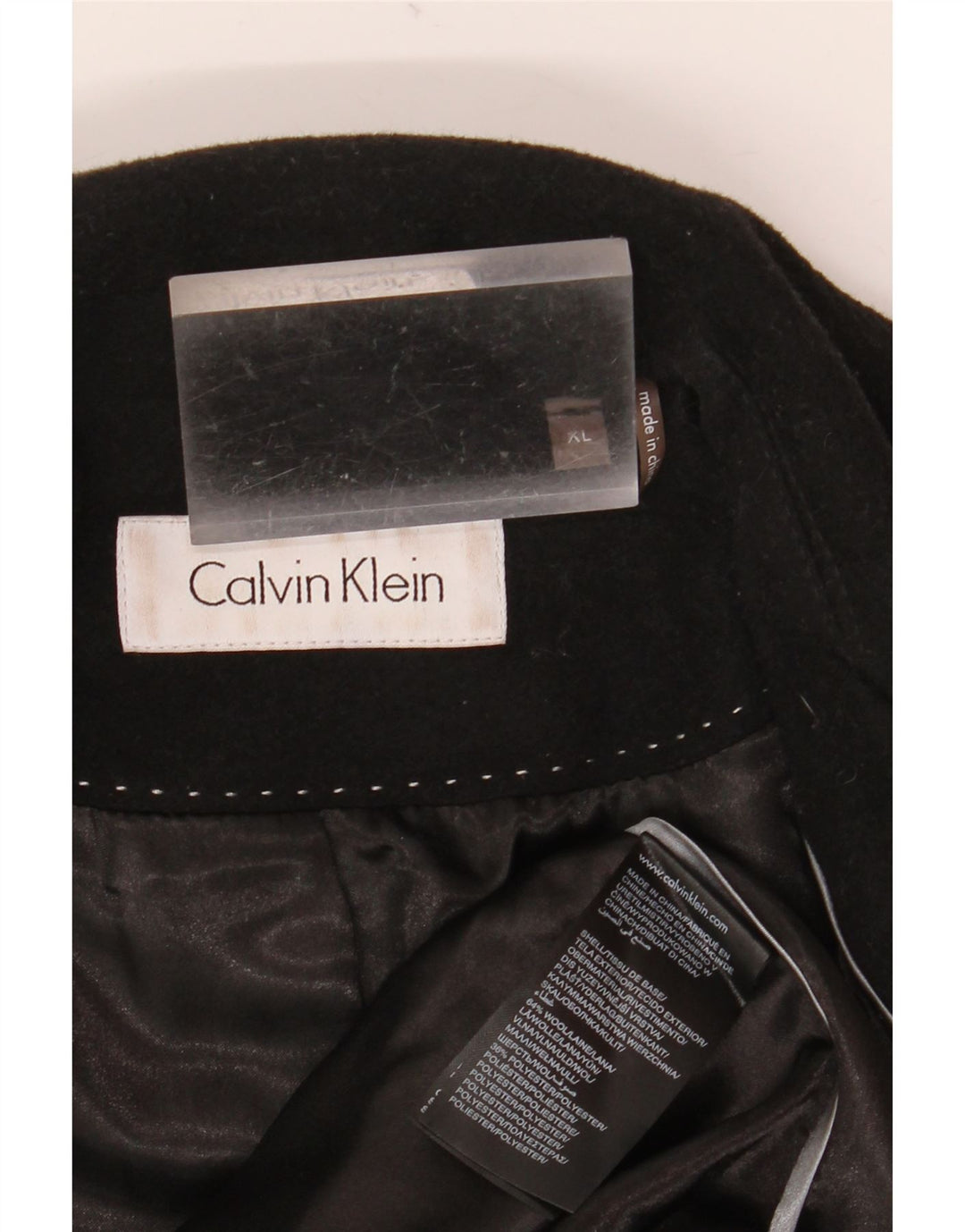 Palton pentru femei Calvin Klein UK 18 XL Lână neagră