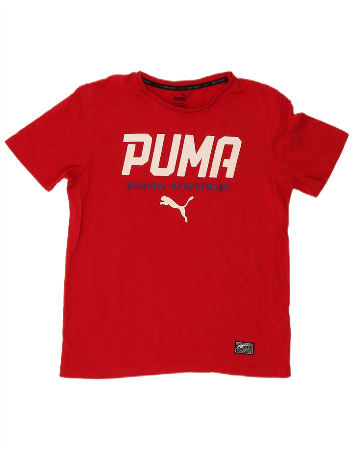 Tricou grafic pentru bărbați Puma Top, bumbac roșu mediu