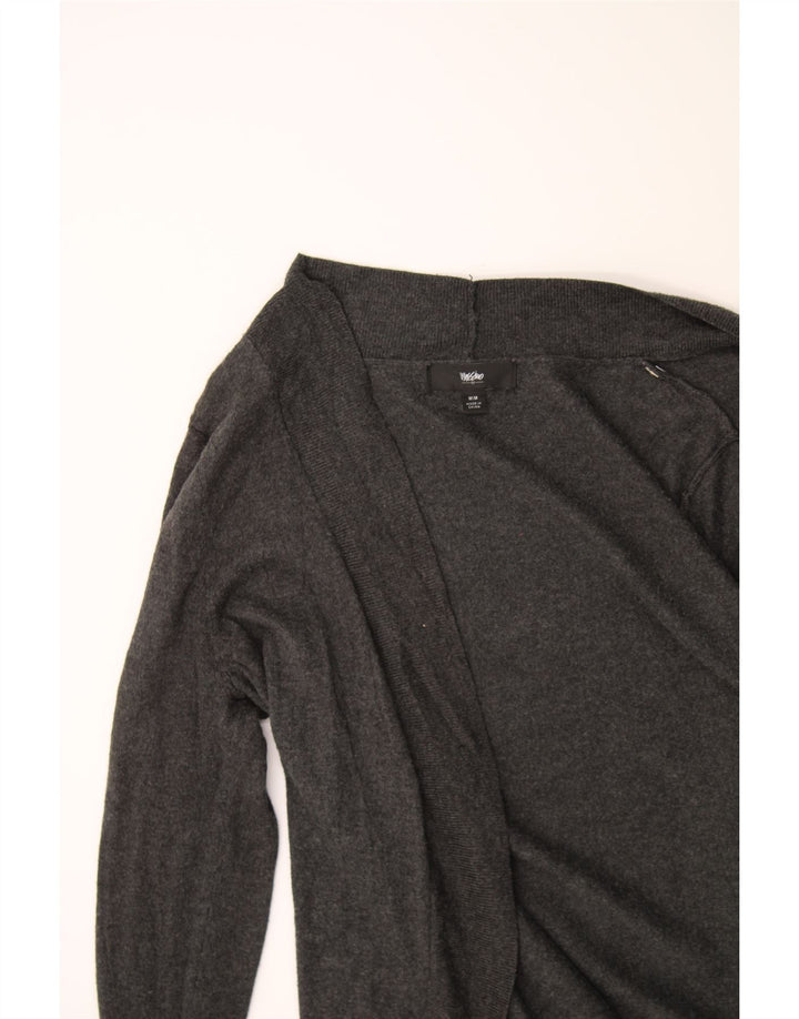 MOSSIMO Womens Open Cardigan Sweater UK 12 Medium Black Nylon Vintage Mossimo and Second-Hand Mossimo from Messina Hembry 