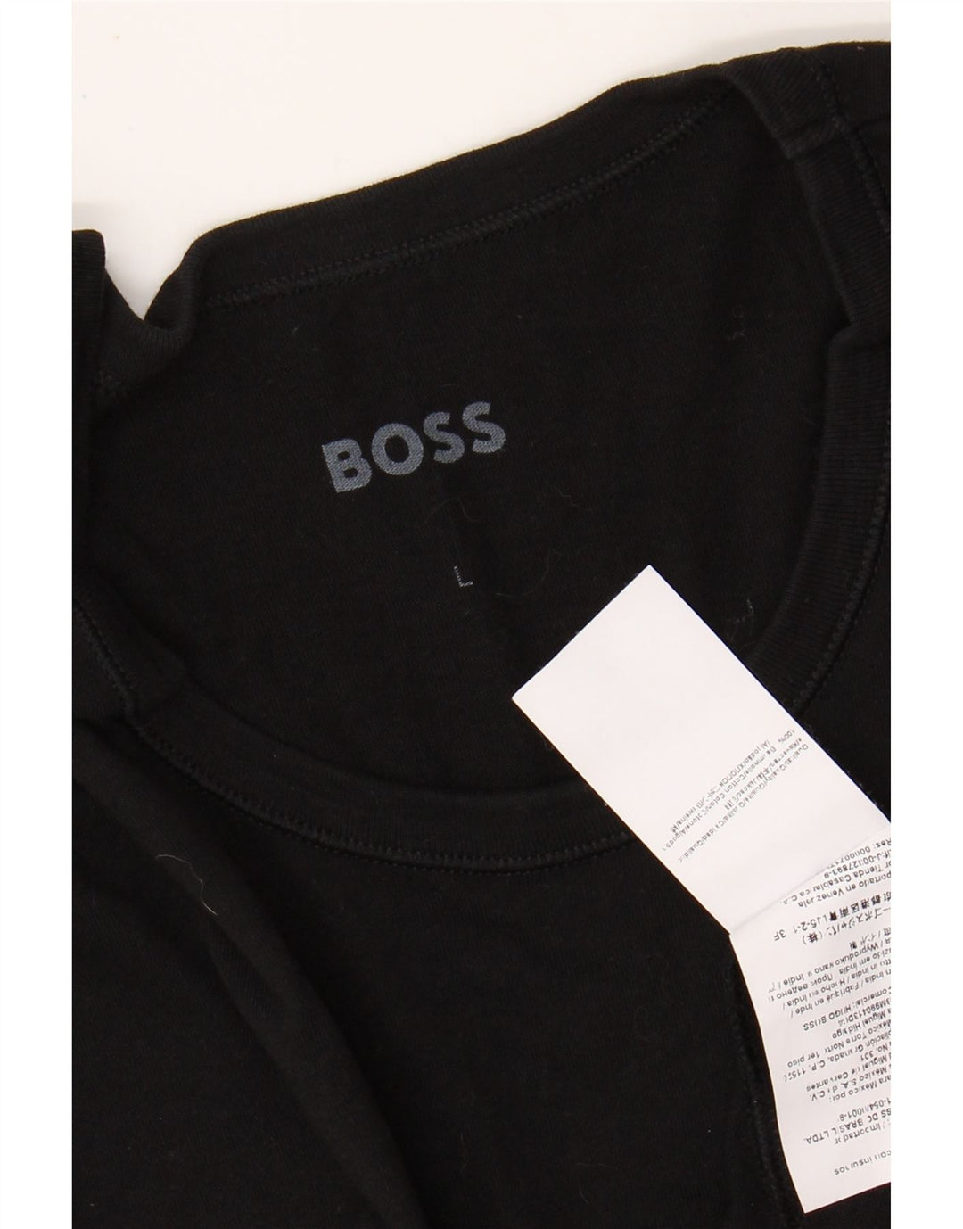 Tricou pentru bărbați HUGO BOSS Top mare din bumbac negru