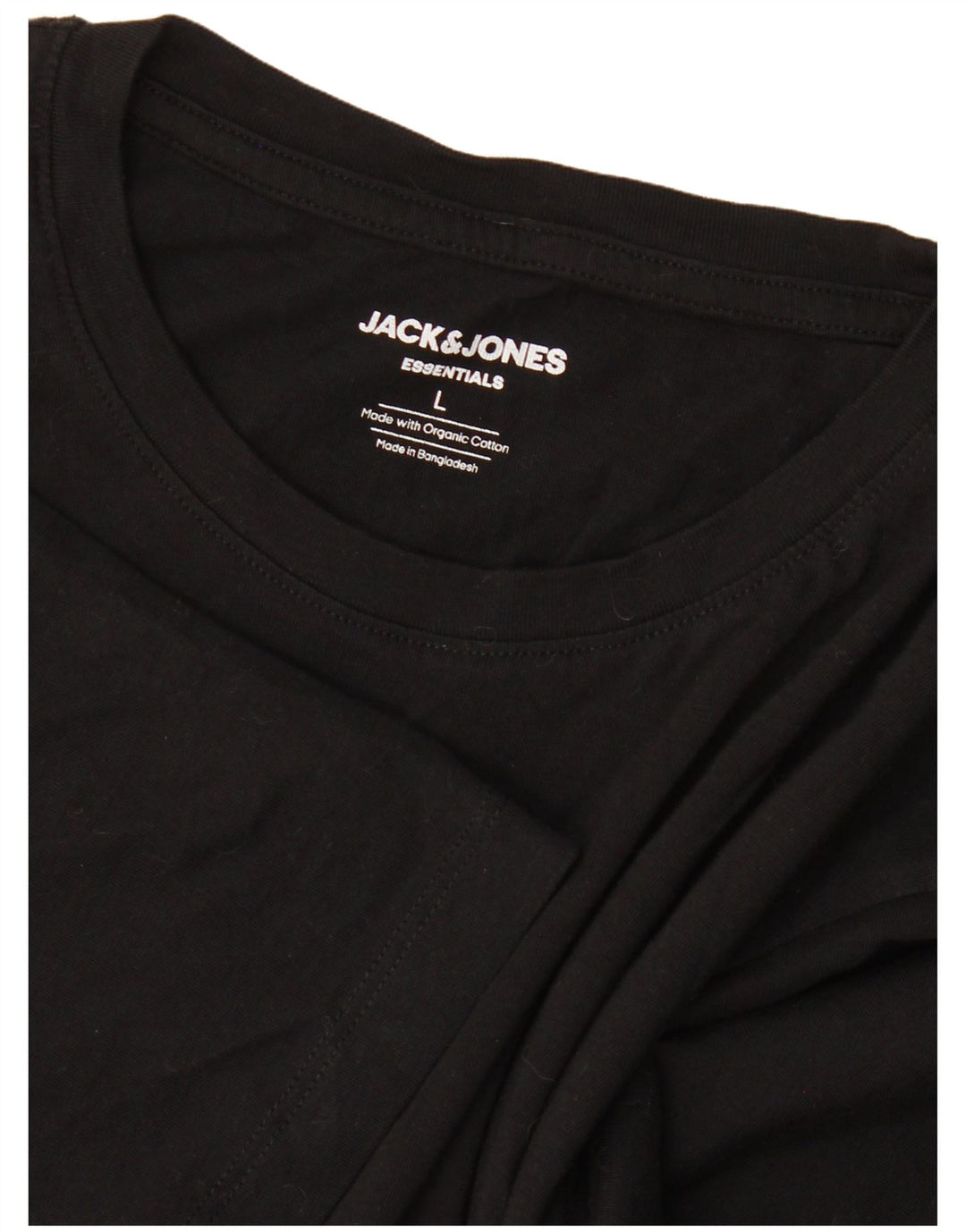 Tricou Jack & Jones pentru bărbați Top mare din bumbac negru