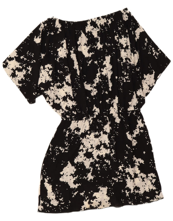 Benetton Rochie A-Line Oversized Batwing pentru femei UK 16 Large Black Floral