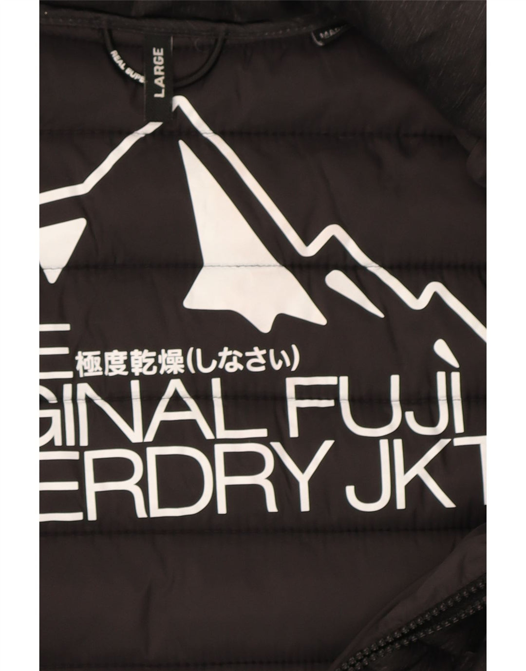 Jachetă căptușită cu glugă Superdry pentru fete 15-16 ani, mare, gri, poliester
