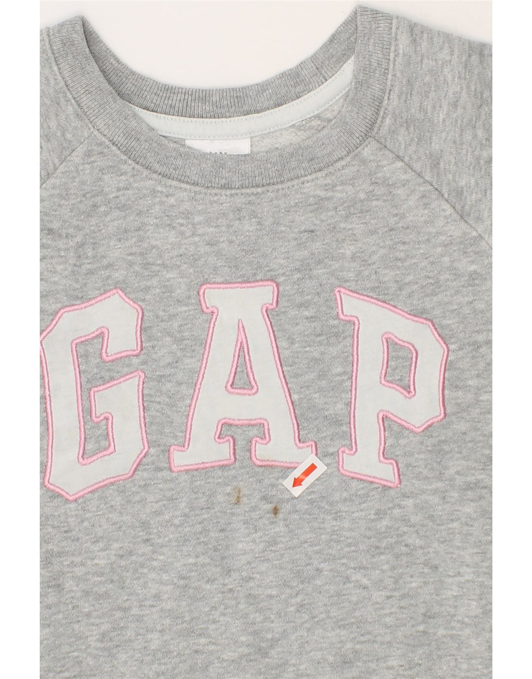 GAP Girls Graphic Sweatshirt Jumper 4-5 Years Grey Cotton Vintage Gap and Second-Hand Gap from Messina Hembry 