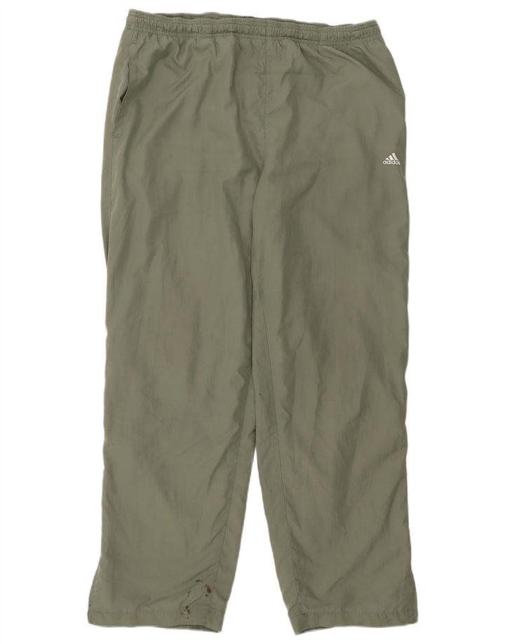 Pantaloni de trening Adidas pentru bărbați Marea Britanie 44/46 Poliester kaki mare