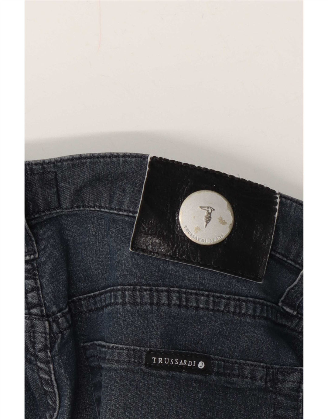 Blugi drepti pentru femei Trussardi W32 L27 bleumarin
