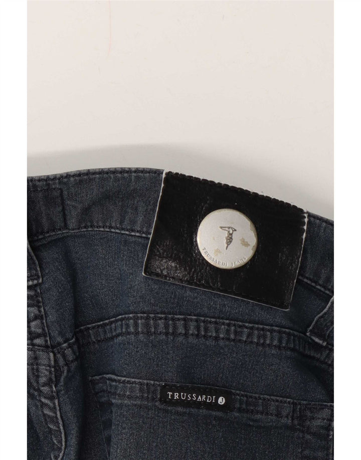 Blugi drepti pentru femei Trussardi W32 L27 bleumarin