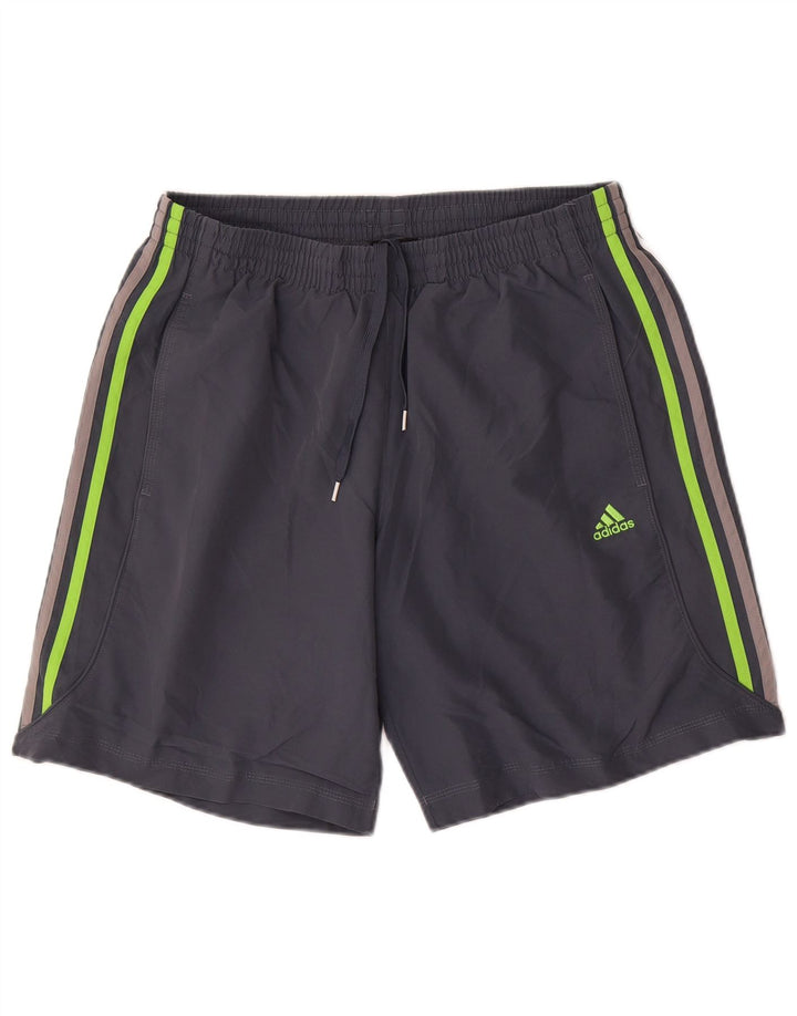 Pantaloni scurți sport pentru bărbați Adidas Climalite, gri mediu, poliester