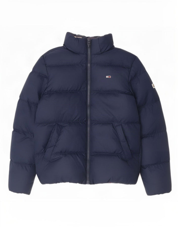 Jachetă căptușită pentru bărbați Tommy Hilfiger UK 36 Poliester bleumarin mic