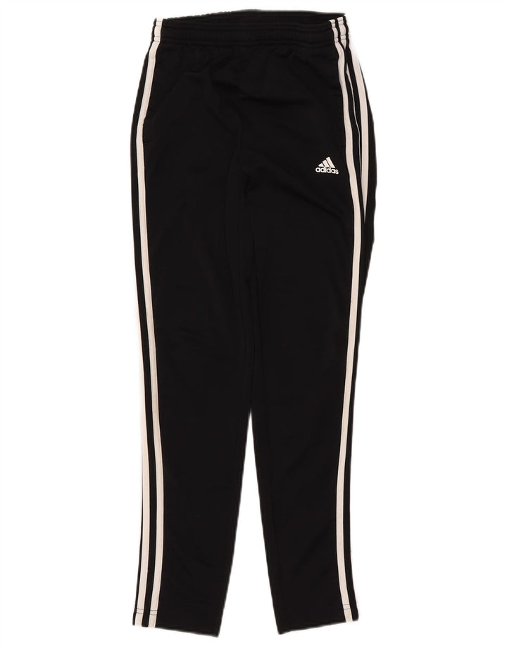Pantaloni de trening ADIDAS fete 11-12 ani poliester negru