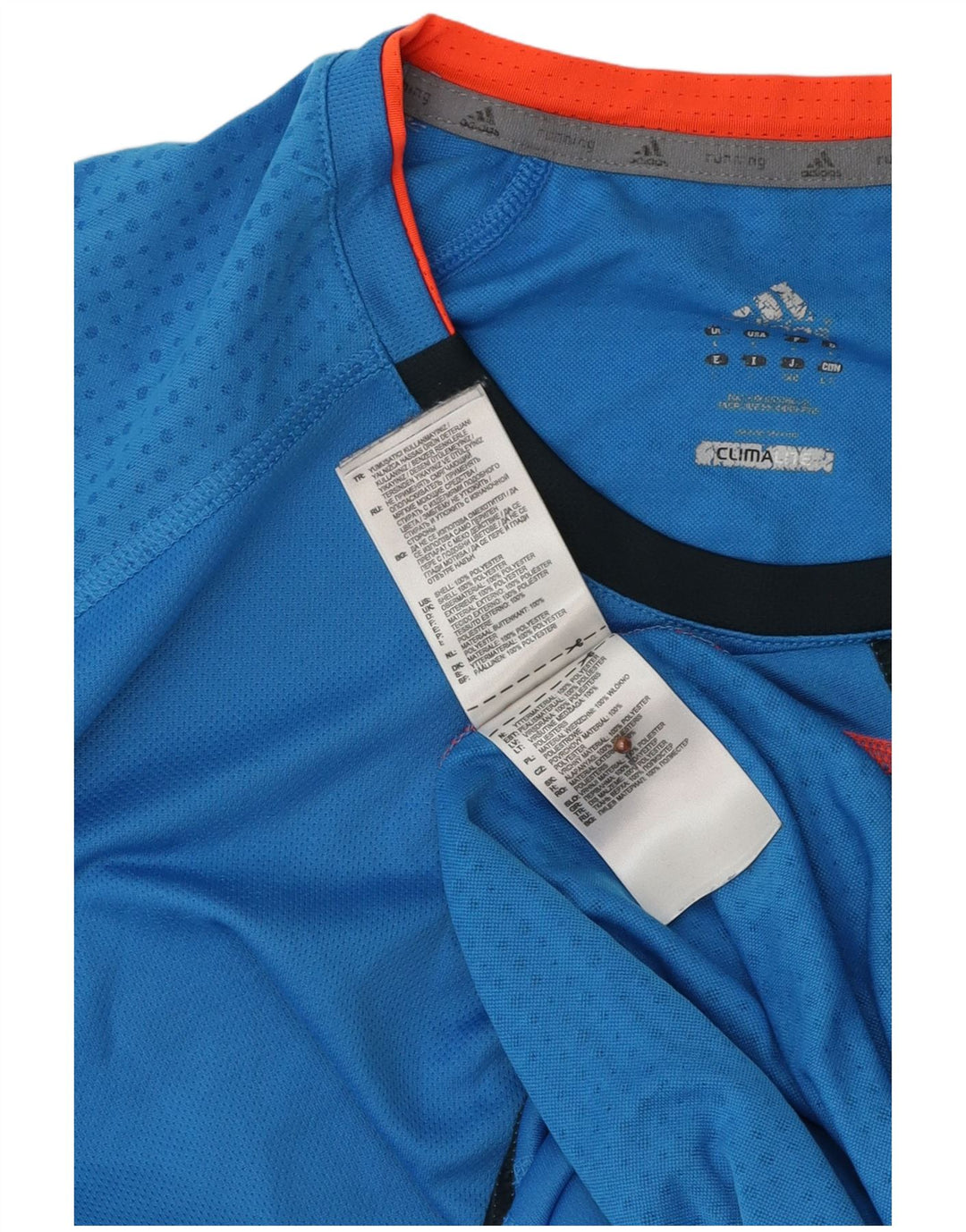 Tricou ADIDAS Climalite pentru bărbați Top mare din poliester albastru