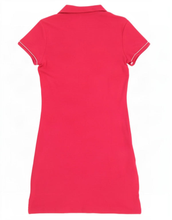 Rochie polo Tommy Hilfiger pentru femei UK 12, bumbac roz mediu