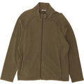 MARKS & SPENCER Womens Tracksuit Top Jacket UK 20 2XL Khaki Cotton Vintage Marks & Spencer and Second-Hand Marks & Spencer from Messina Hembry 