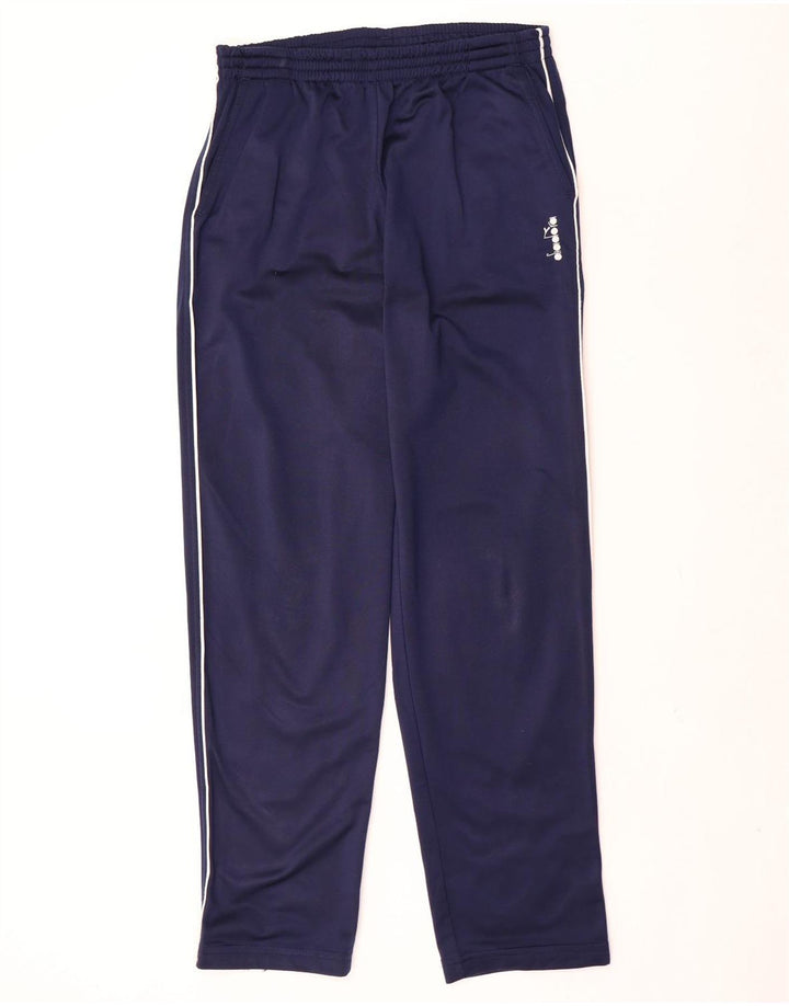 Pantaloni de trening Diadora pentru bărbați, poliester, mediu, bleumarin, sport