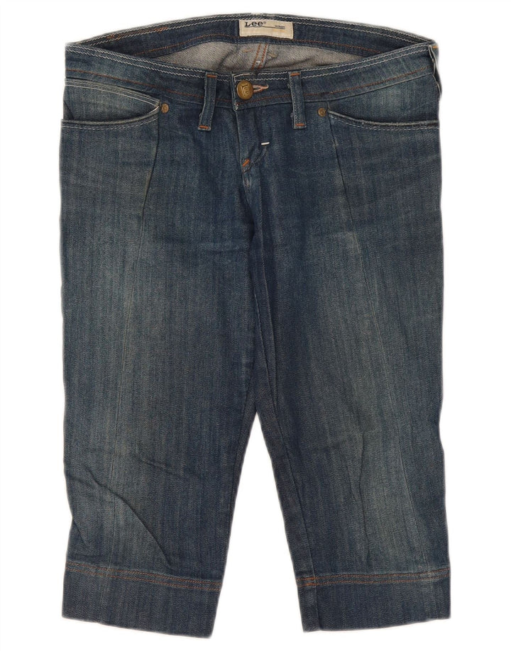 Blugi Lee Crystal Capri pentru femei W27 L17 Bumbac albastru