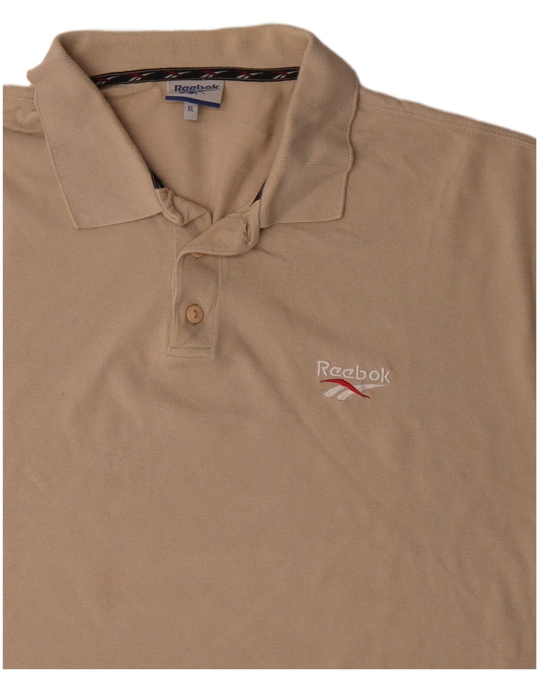 Tricou polo pentru bărbați Reebok XL, bej, bumbac