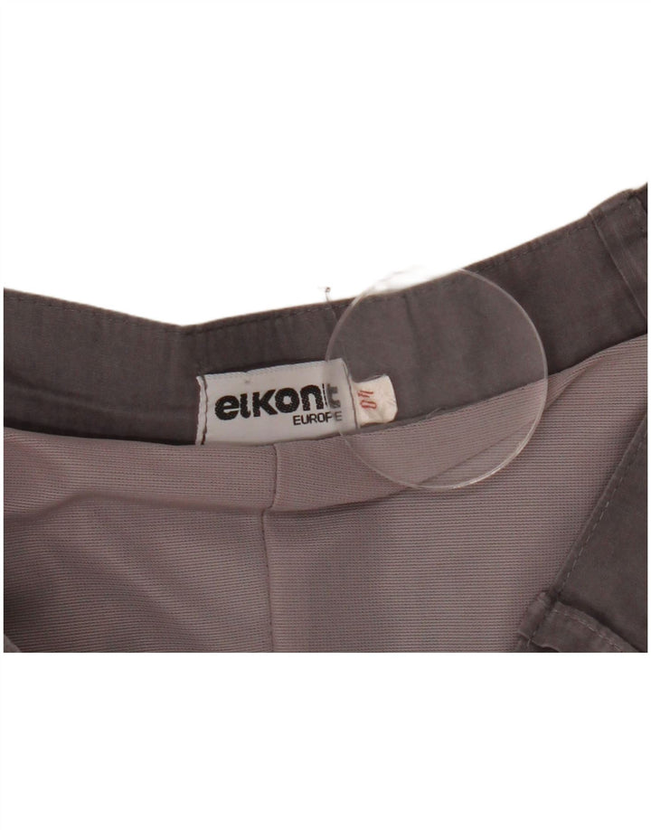 Fusta evazată vintage pentru femei EU 40 Medium W28 Gri Colorblock