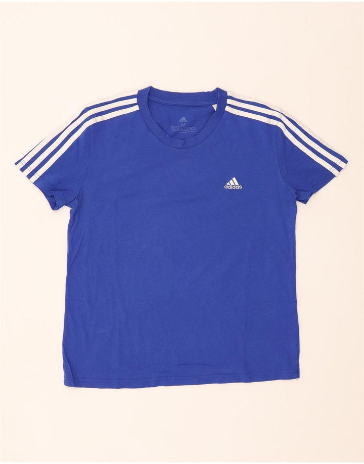 Tricou pentru femei ADIDAS UK 12/14 Bumbac albastru mediu